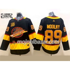 Dresovi Vancouver Canucks Alexander Mogilny 89 Flying Skate 50th Anniversary Adidas 2019-2020 Crna Authentic - Dječji